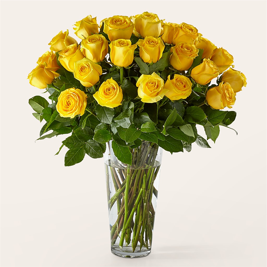 Long Stem Yellow Rose Bouquet – Reema Floral, Nolensville TN