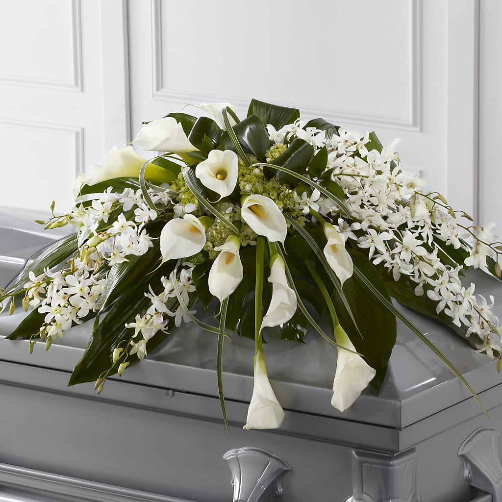 Angel Wings Casket Spray – Reema Floral, Nolensville TN