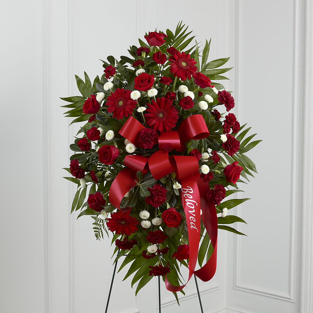Treasured Memories Standing Spray – Reema Floral, Nolensville TN