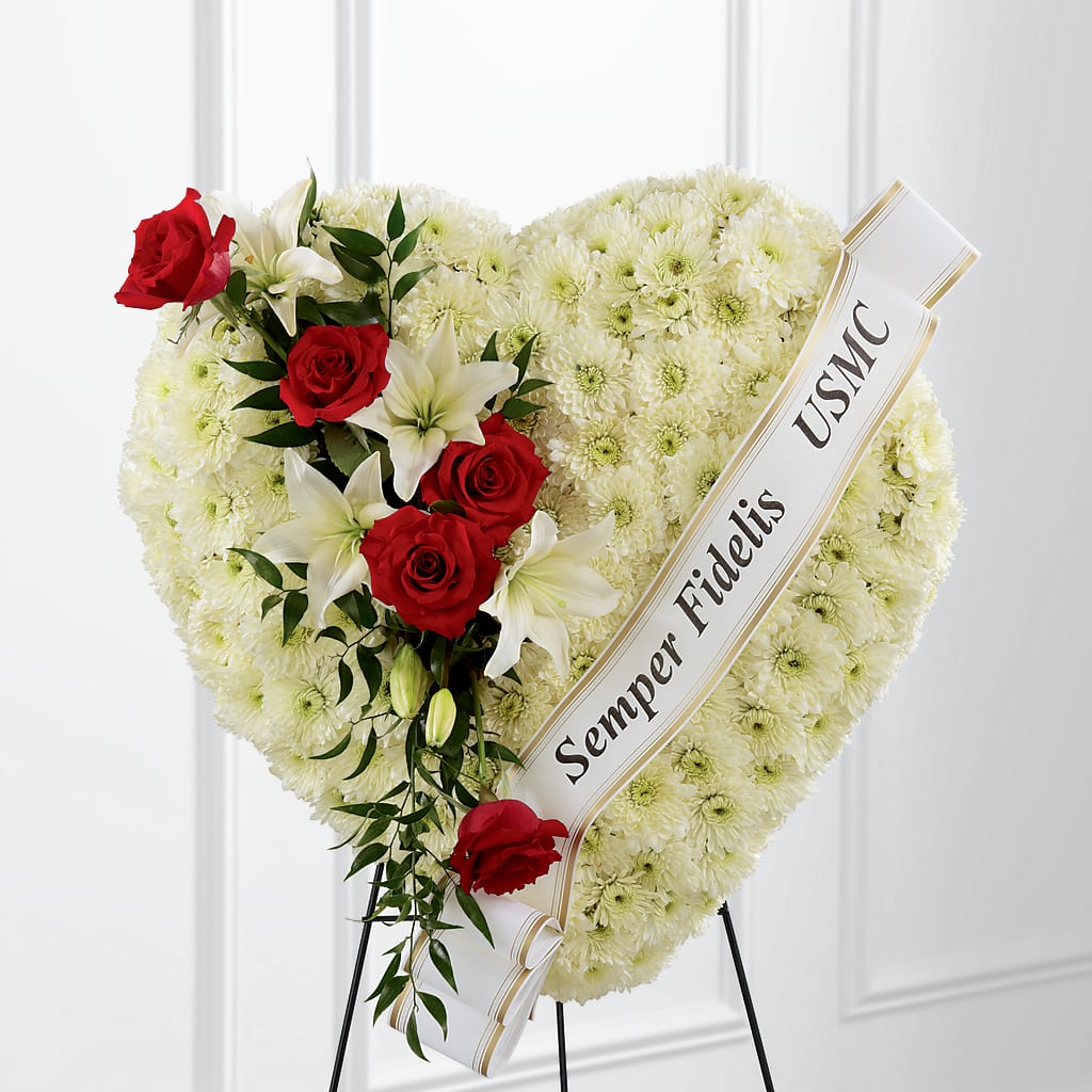 Heartfelt Hero Standing Heart – Reema Floral, Nolensville TN
