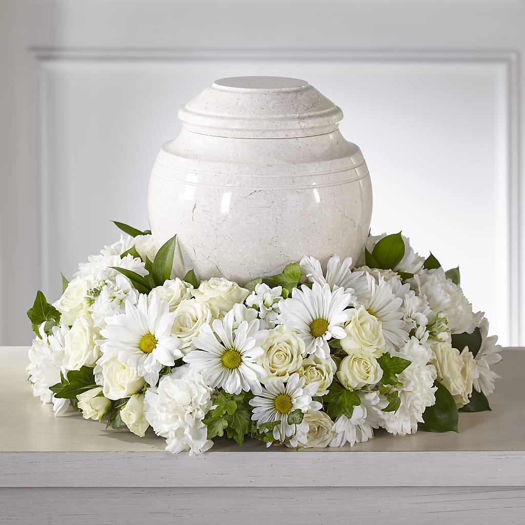 Ivory Gardens Cremation Adornment – Reema Floral, Nolensville TN