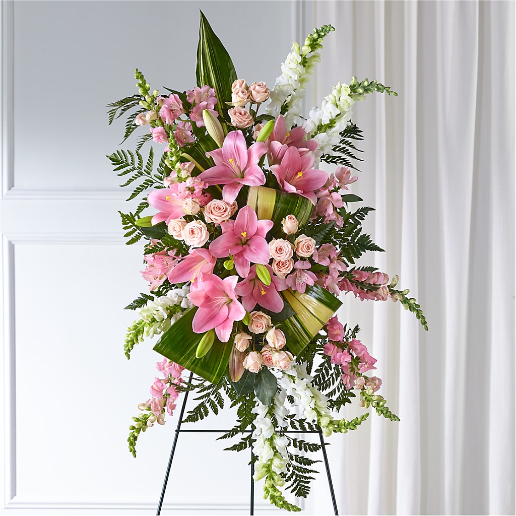 Elegant Embrace Standing Spray – Reema Floral, Nolensville TN