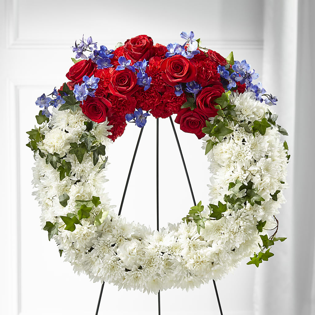 Patriotic Passion Wreath – Reema Floral, Nolensville TN