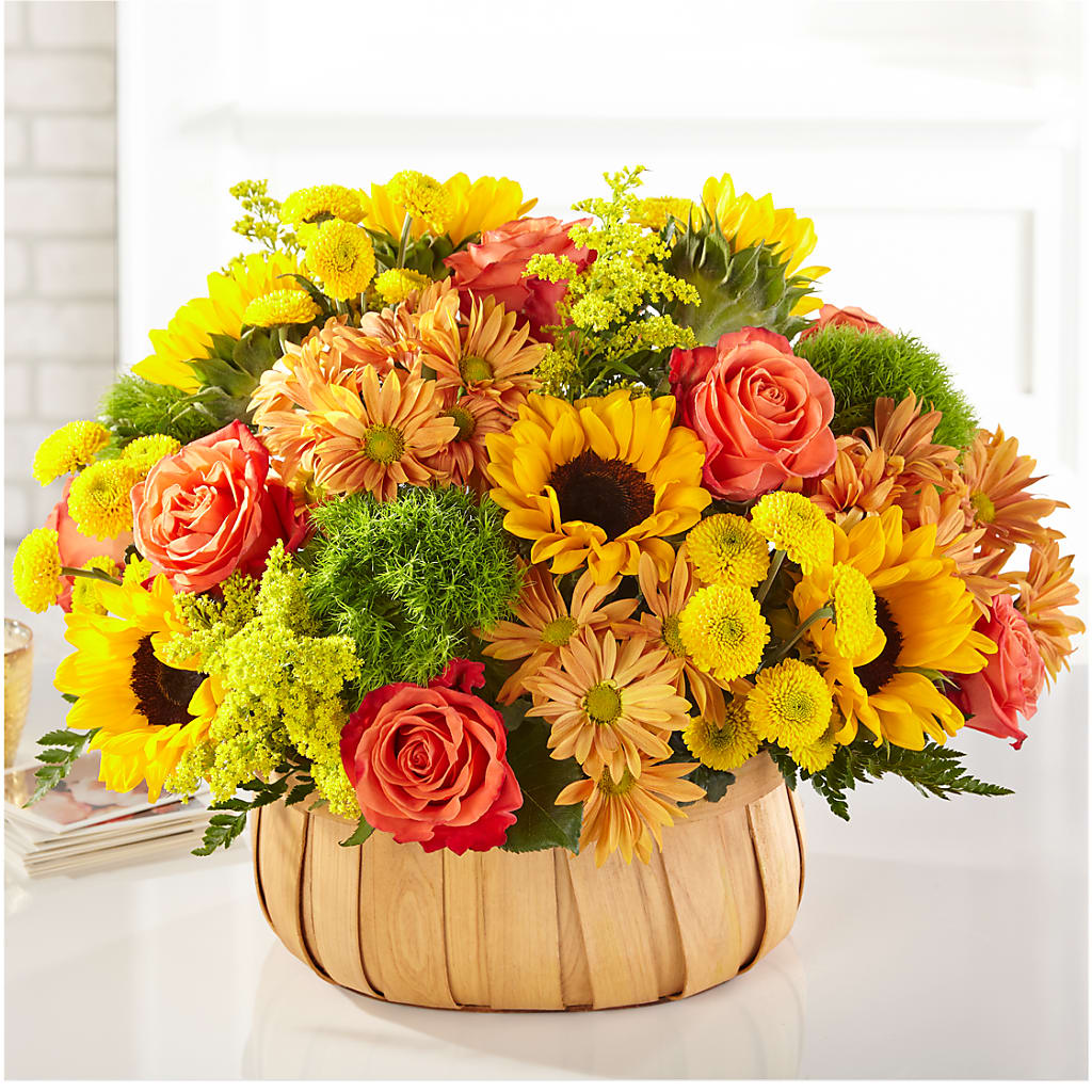 Harvest Sunflower Basket – Reema Floral, Nolensville TN