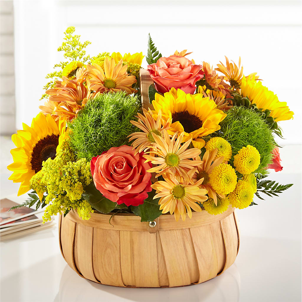 Harvest Sunflower Basket – Reema Floral, Nolensville TN