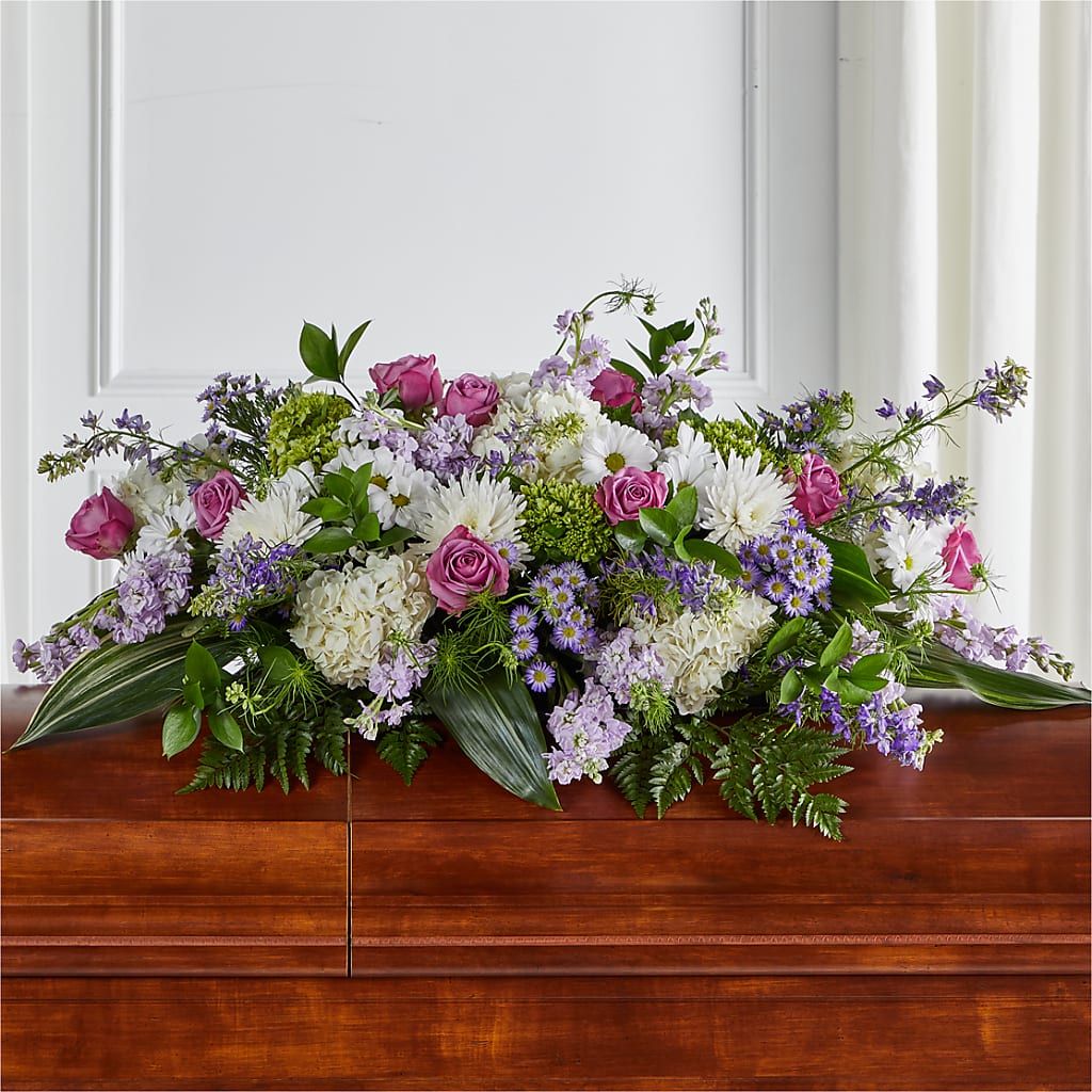 Meadows of Serenity Casket Spray – Reema Floral, Nolensville TN