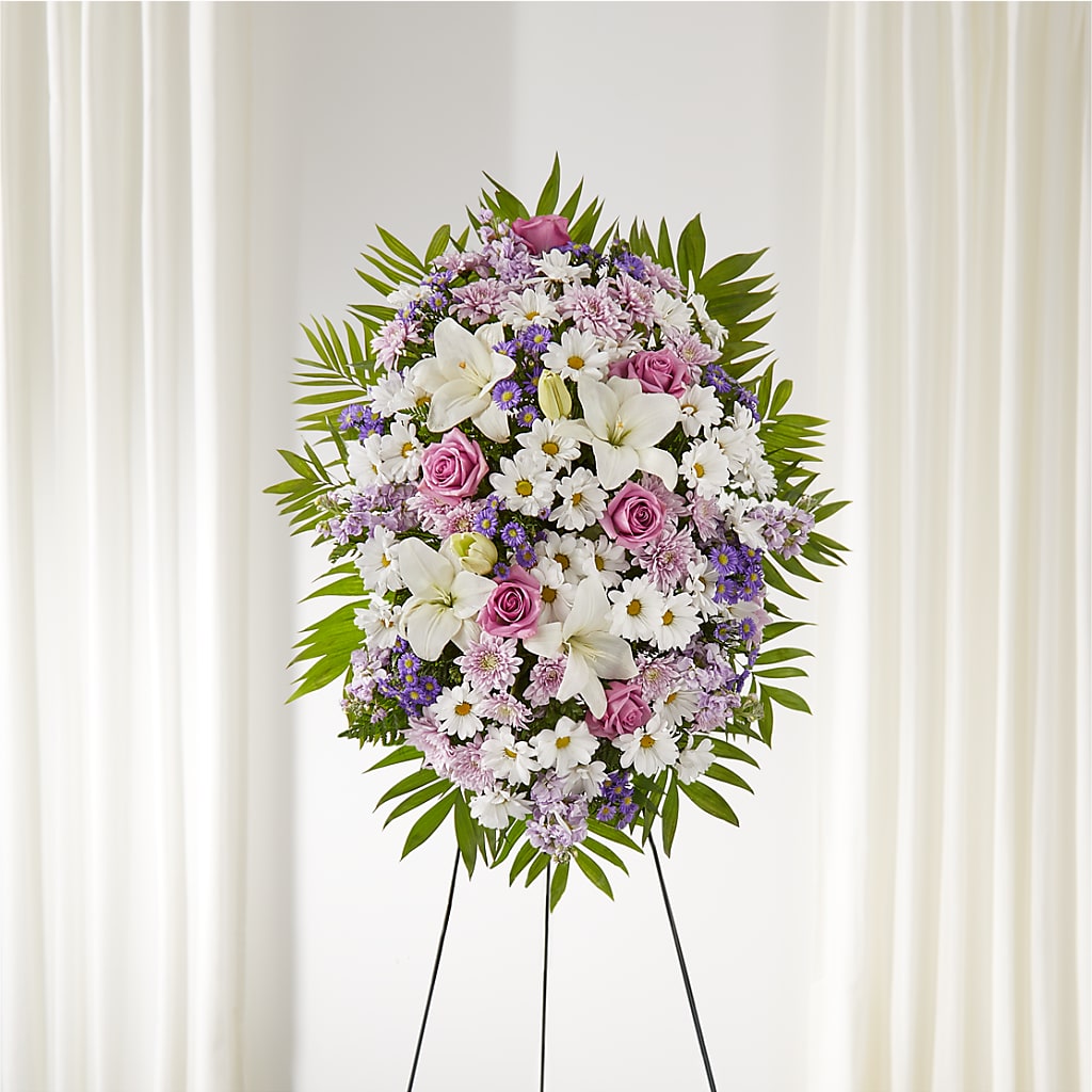 Surrounded by Love Standing Spray – Reema Floral, Nolensville TN