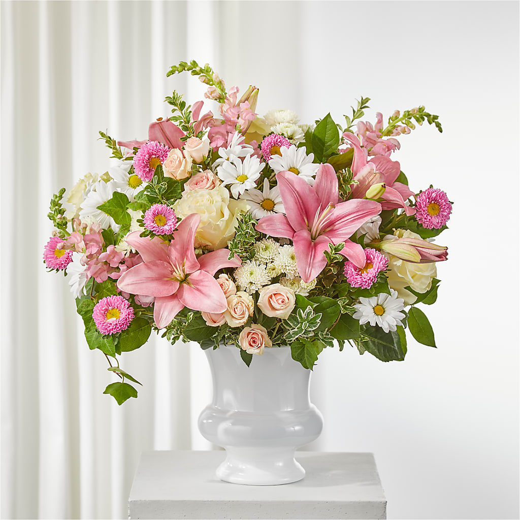 Empathetic Blooms Urn Arrangement – Reema Floral, Nolensville TN