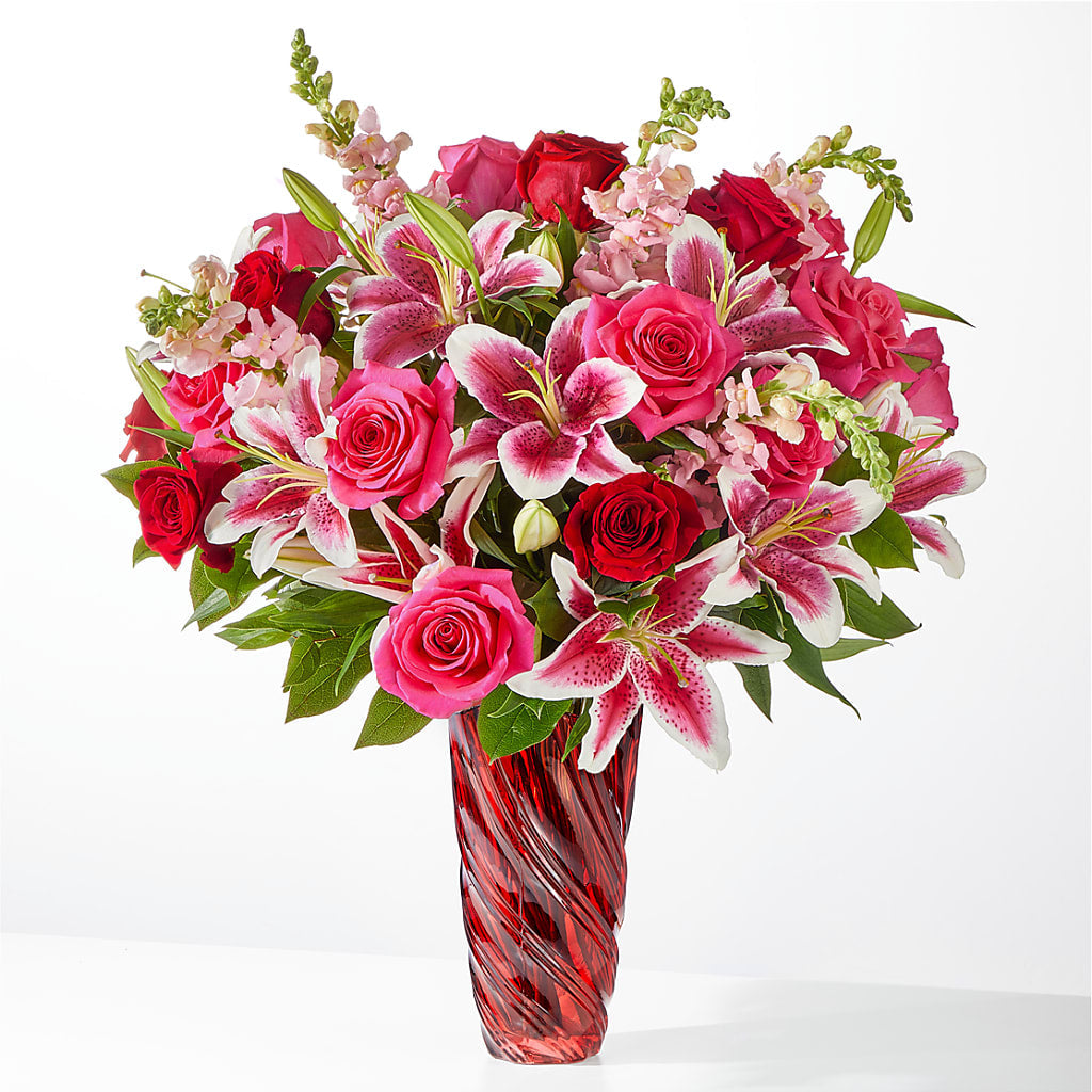 Always You Bouquet with Luxe Swirl Vase – Reema Floral, Nolensville TN