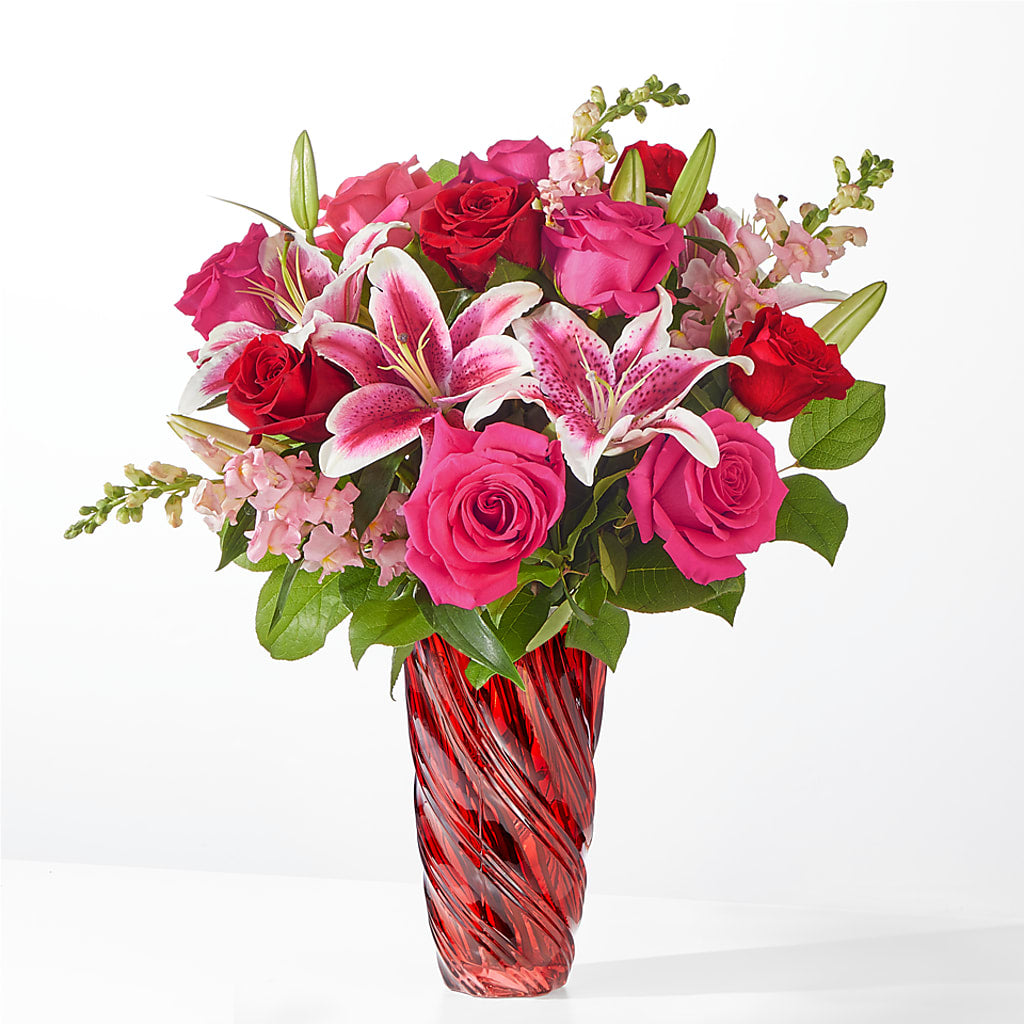 Always You Bouquet with Luxe Swirl Vase – Reema Floral, Nolensville TN