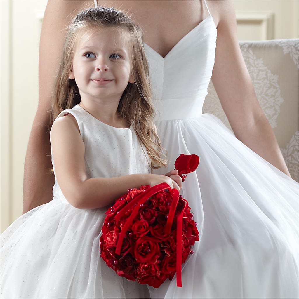 Pure at Heart Flower Girl Arrangement – Reema Floral, Nolensville TN