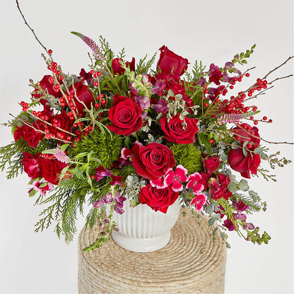 Big Red Bow Bouquet –  Reema Floral, Nolensville TN