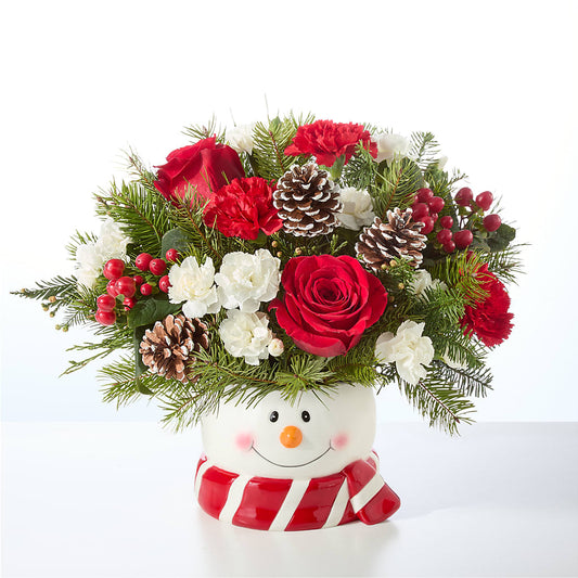 Jolly Snowman Bouquet –  Reema Floral, Nolensville TN