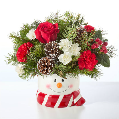 Jolly Snowman Bouquet –  Reema Floral, Nolensville TN