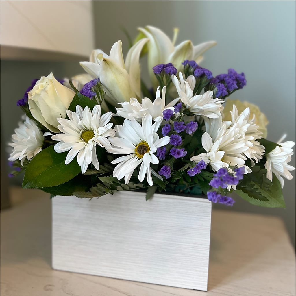 Beyond Blue Box Bouquet –  Reema Floral, Nolensville TN