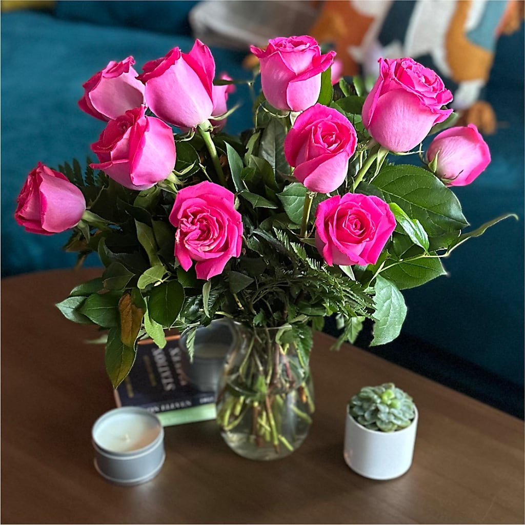 Long Stem Pink Rose Bouquet –  Reema Floral, Nolensville TN