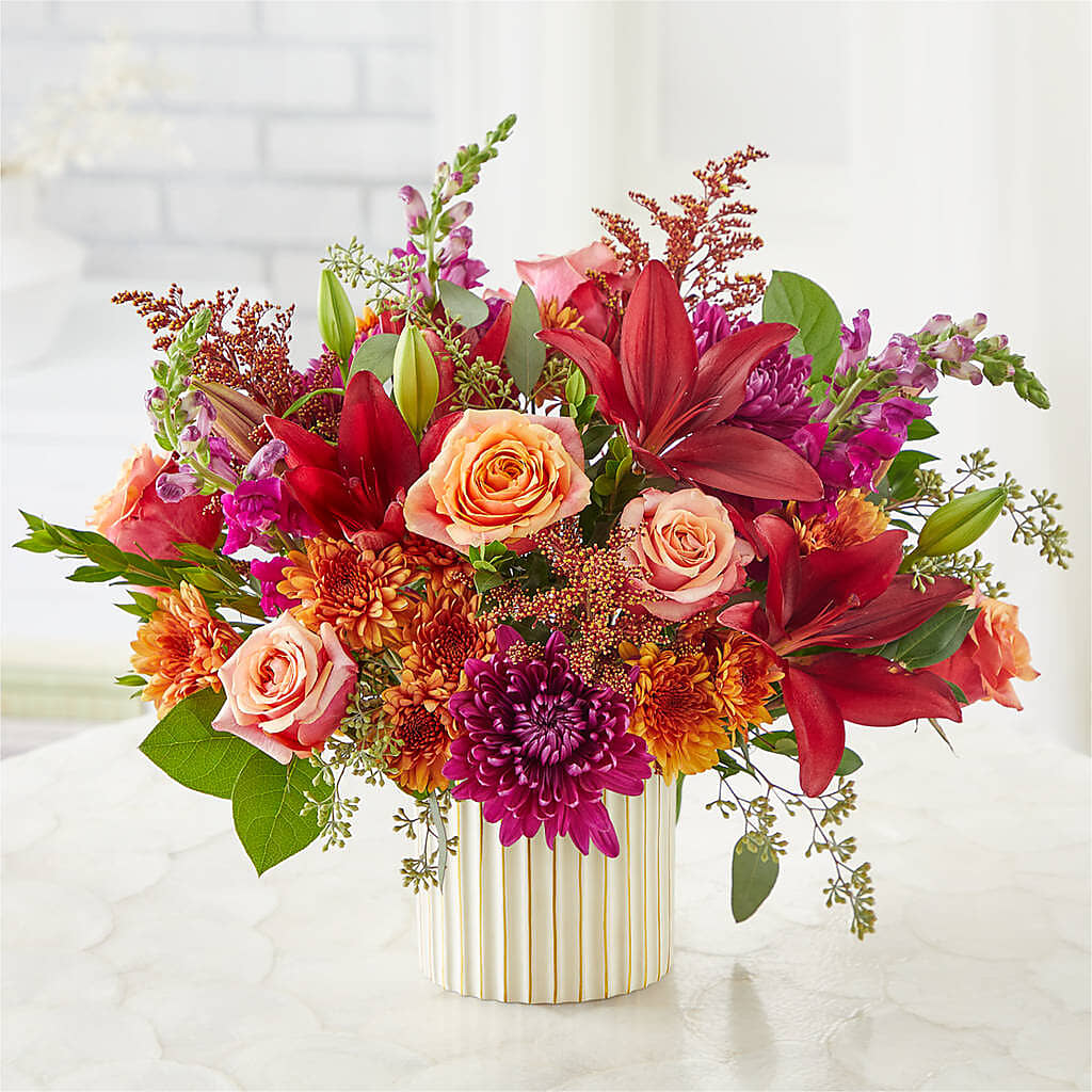 Burgundy Landscape Bouquet –  Reema Floral, Nolensville TN