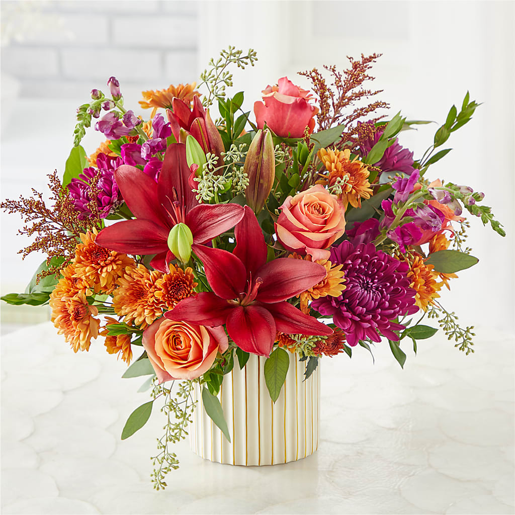 Burgundy Landscape Bouquet –  Reema Floral, Nolensville TN
