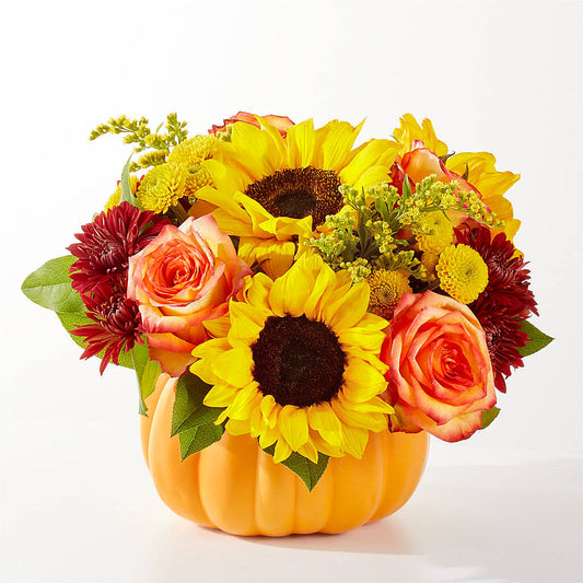 Golden Gourd Pumpkin Bouquet –  Reema Floral, Nolensville TN