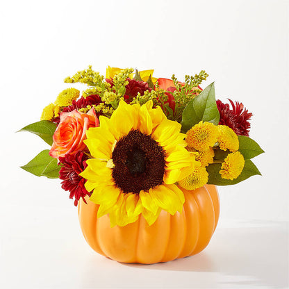 Golden Gourd Pumpkin Bouquet –  Reema Floral, Nolensville TN