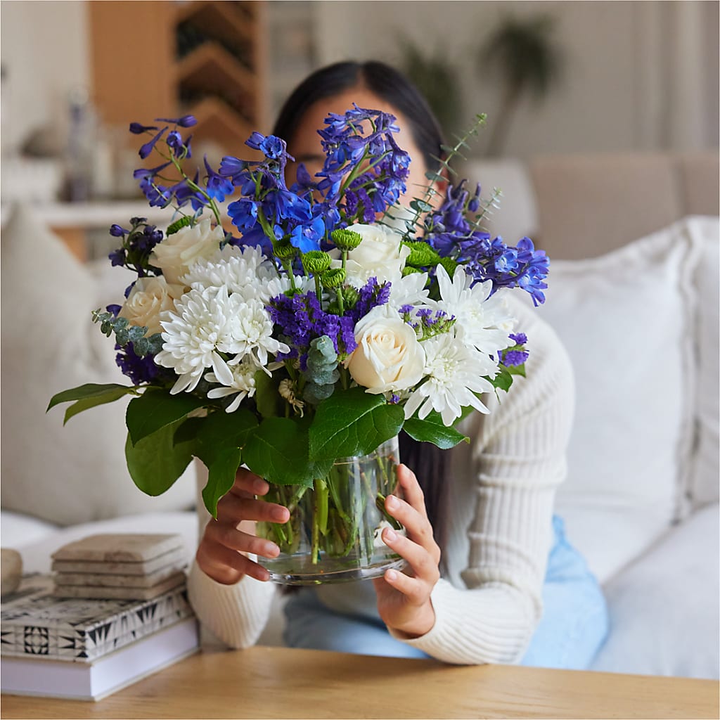 Cerulean Waves Bouquet –  Reema Floral, Nolensville TN