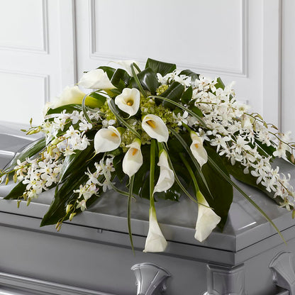Angel Wings Casket Spray –  Reema Floral, Nolensville TN