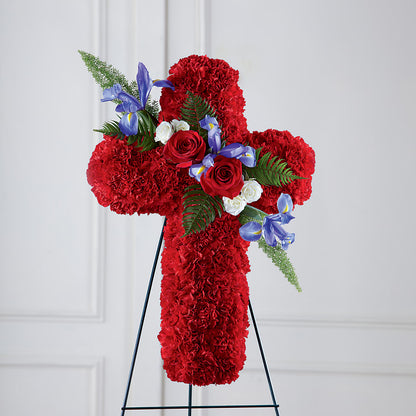 Faithful Hero Floral Cross –  Reema Floral, Nolensville TN