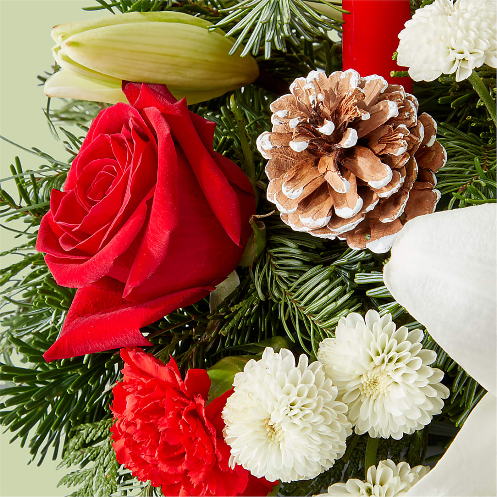 Seasonal Festivities Centerpiece –  Reema Floral, Nolensville TN
