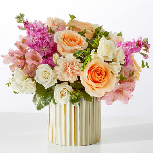 Paradise Bouquet with Ivory Vase –  Reema Floral, Nolensville TN