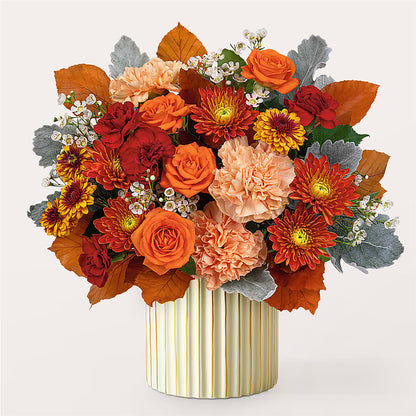 Merlot Bouquet with Ivory Vase –  Reema Floral, Nolensville TN