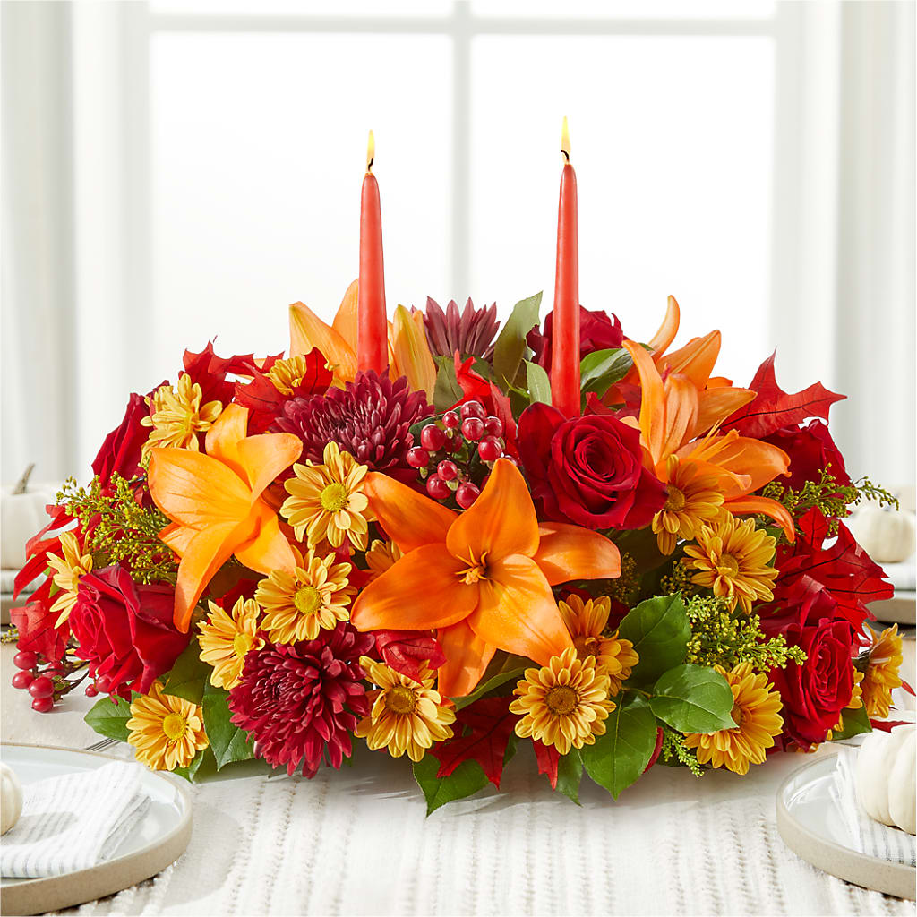 Autumn's Embrace Centerpiece –  Reema Floral, Nolensville TN