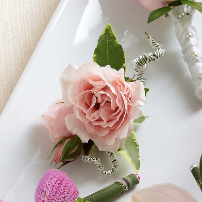 Pink Spray Rose Boutonniere –  Reema Floral, Nolensville TN