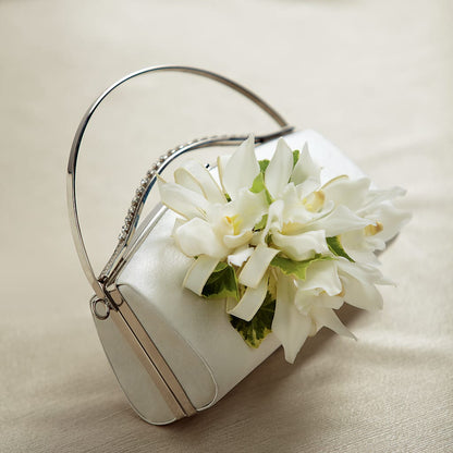 White Purse Decor –  Reema Floral, Nolensville TN